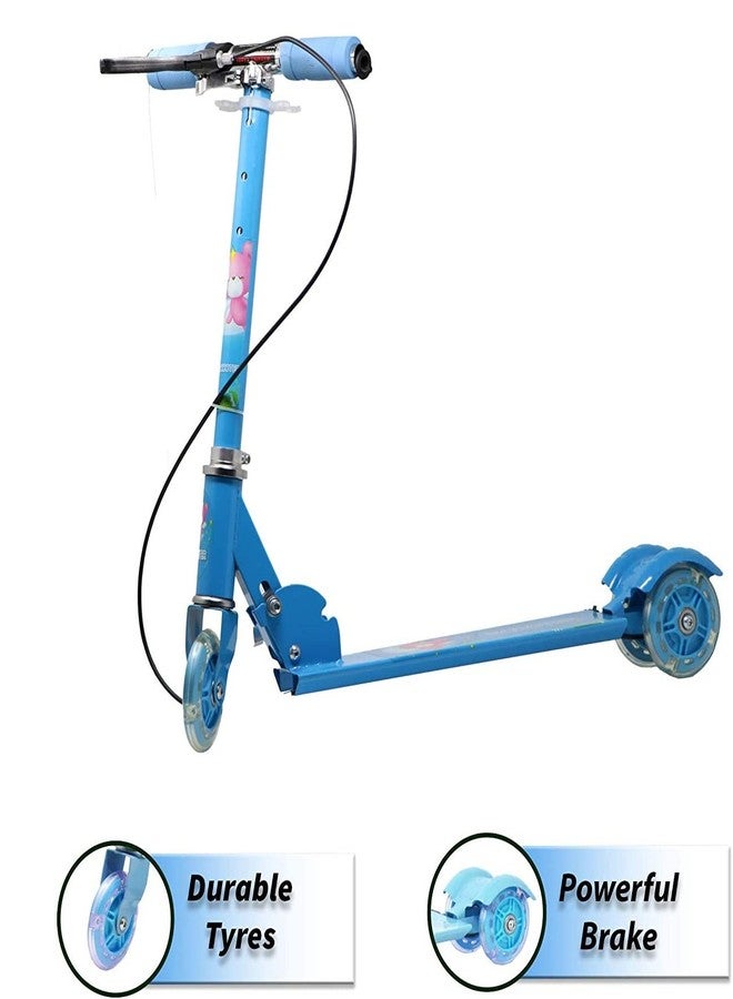 شريجي سكوتر شريجي رود رنر للأطفال من سن 3 إلى 14 سنة، ارتفاع قابل للتعديل، قابل للطي، عجلات من البولي يوريثان بإضاءة LED، يتحمل وزنًا يصل إلى 75 كجم، مزود بفرامل (قد يختلف اللون والطراز أحيانًا). - Image 5